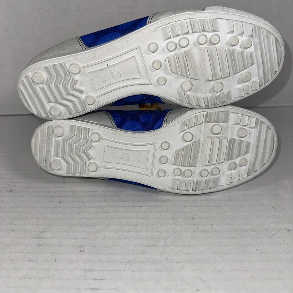 Firebirds Men's Sneakers Blue‎ Gray White Yellow 6.5M 7.5W Made In Italy Custom